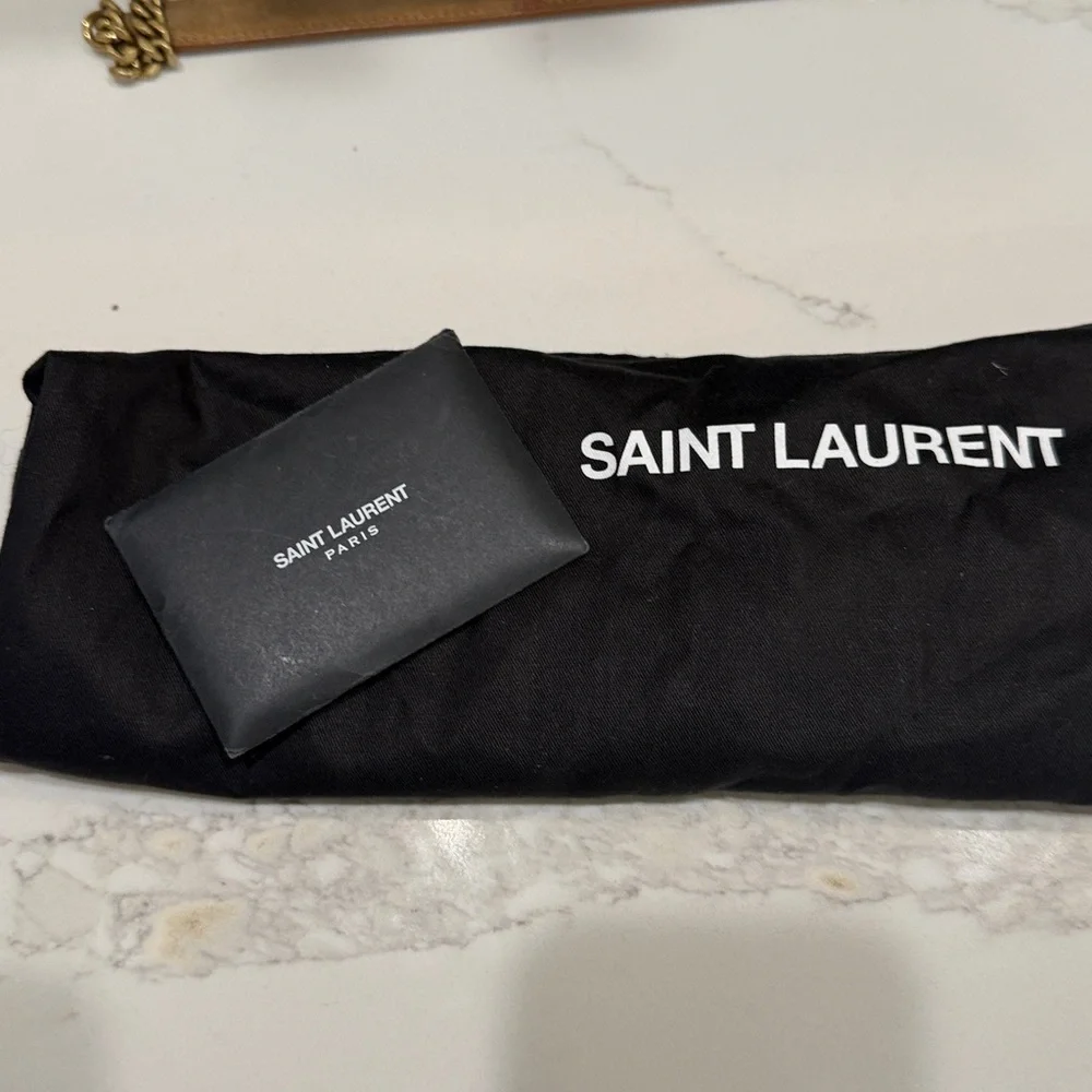 YSL Denim Quilted Medium Puffer Bag - Picture 11 of 12